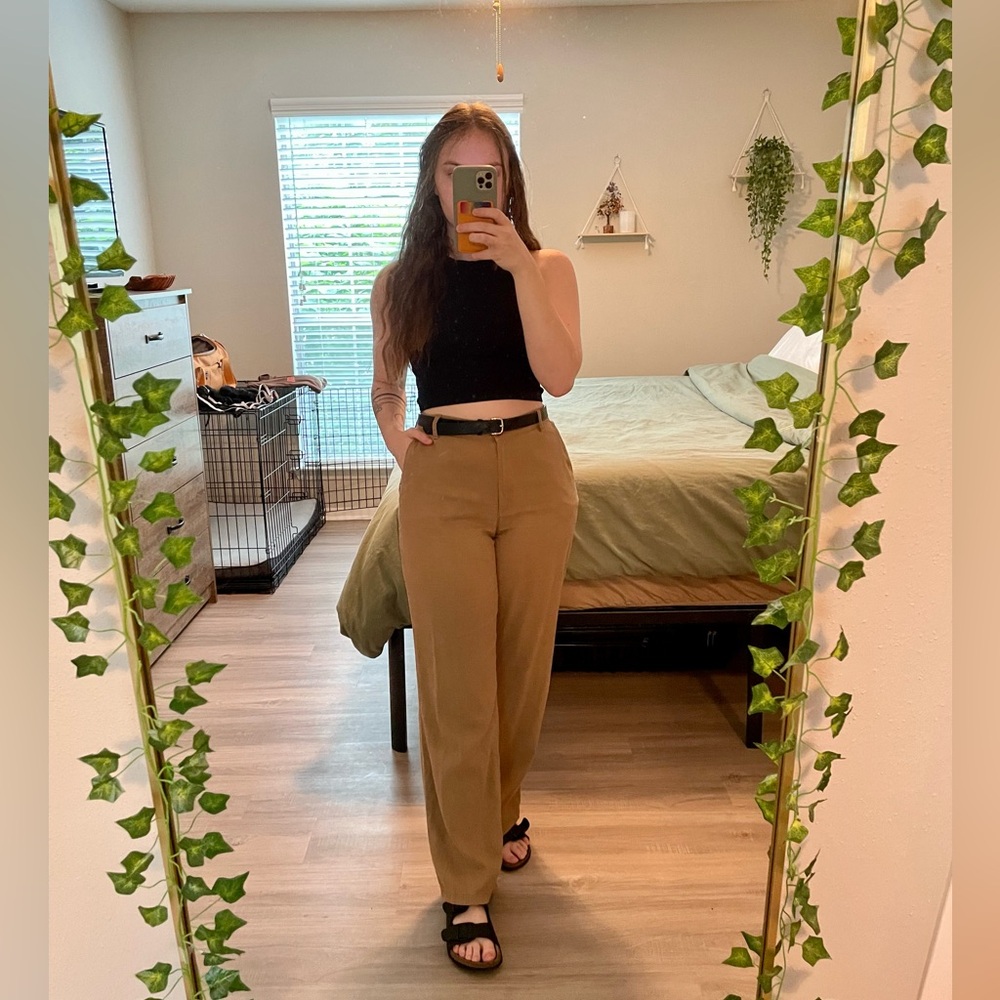 Brown H&M Linen Pants